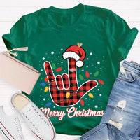 Festive Holiday Lights Shirt, Christmas Santa Hats and Lights T-Shirt, Adorable Xmas Graphic Tee, Comfy Winter Holiday Shirt, Christmas Present Tee
