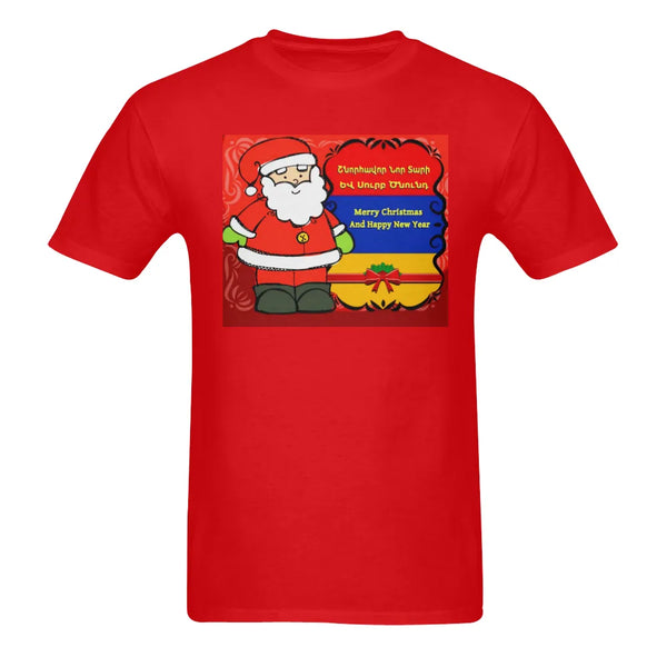 Armenian Flag Santa Shirt, Merry Christmas Armenia T-Shirt, Armenia Holiday Graphic Tee, Adorable Armenian Christmas T-Shirt,