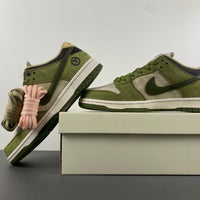 Low Top Skate Shoes, Green Colorway, Lace Up Design, Casual Gift for Shoe Lovers