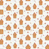 Gingerbread House Gift Wrap Roll, Candy Cane Village Wrapping Paper, Holiday Wrapping Paper, Christmas Gift Wrap, Winter Gift Wrap Roll