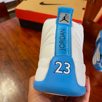 High Top Sneakers, White Blue Colorway, Lace Up Design, Casual Gift for Sneaker Fans