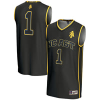 #1 North Carolina A&T Aggies Lightweight Basketball Jersey - Black