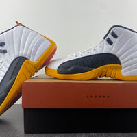 Low Top Sneakers, White Black Yellow Colorway, Lace Up Design, Casual Gift for Sneaker Fans