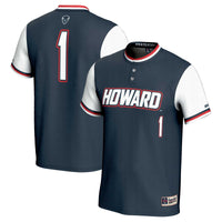 #1 Howard Bison Lightweight Softball Jersey - Navy