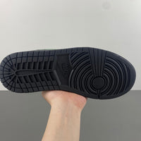 Low Top Sneakers, Black Green Colorway, Lace Up Design, Casual Gift for Sneaker Fans