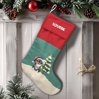 Adorable Dog Pet Holiday Stocking, Personalized Chihuahua Christmas Stocking, Custom Chihuahua Xmas Stocking, Puppy Lover Holiday Present Stocking
