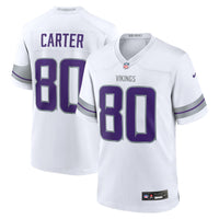 Minnesota Vikings Cris Carter White Alternate Retired Player Game Jersey