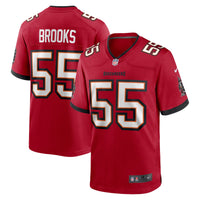 Tampa Bay Buccaneers Derrick Brooks Red Retired Player Game Jersey