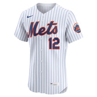 New York Mets Francisco Lindor White Home Elite Player Jersey