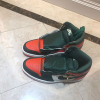 Sneakers, Green Orange White Colorway, Lace Up Design, Casual Gift for Sneaker Fans