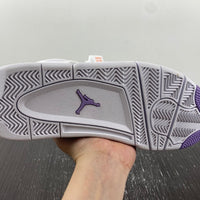 Sneakers, White Purple Colorway, Leather Footwear, Lace Up Design, Casual Gift for Sneaker Fans