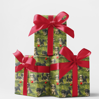 Adorable Puppy Christmas Gift Wrap, Lowchen Dog Wrapping Paper, Lowchen Pet Lover Wrapping Paper, Festive Holiday Dog Present Wrap Roll