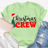 Festive Trees and Lights Graphic Shirt, Christmas Crew T-Shirt, Matching Family Xmas Tee, Holiday Party Group Vacation Shirt