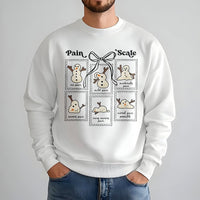 Medical Christmas Holiday Sweater, Snowman Pain Scale Sweatshirt, Humorous Nurse Crewneck, Adorable Doctor Pullover, Healthcare Worker Xmas Present