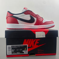 Low Top Sneakers, White Red Colorway, Lace Up Design, Casual Gift for Sneaker Fans
