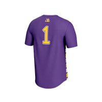#1 LSU Tigers Lightweight Soccer Fashion Jersey - Purple