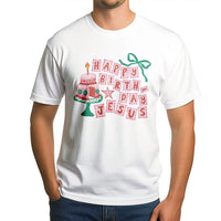 Christmas Cake Graphic Tee, Happy Birthday Jesus T-Shirt, Adorable Religious Christmas Shirt, Christian Faith Holiday T-Shirt, Xmas Present