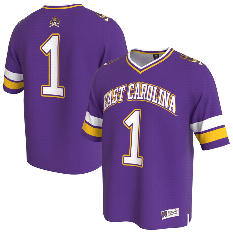 ECU Pirates Lightweight Collegiate Football Fashion Jersey - Purple