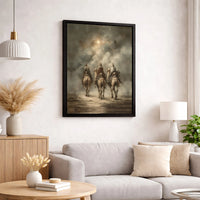 Star of Bethlehem Nativity Canvas Print, Three Wise Men Canvas Art, Christian Magi Christmas Canvas, Religious Holiday Wall Decor Present