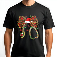 Festive Stethoscope Bow Shirt, Christmas Nurse T-Shirt, Adorable RN Holiday Graphic Tee, Nursing Student Christmas Shirt, Medical Worker Present