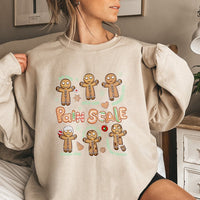 Nurse Christmas Sweatshirt, Gingerbread Pain Scale Sweatshirt, Medical Holiday Pain Scale Crewneck, Humorous Hospital RN Sweatshirt, Nurse Present