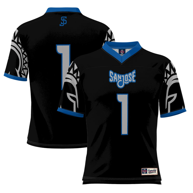 #1 San Jose State Spartans Football Jersey - Black