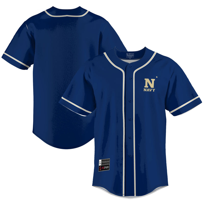 Navy Midshipmen Lightweight Baseball Jersey - Blue