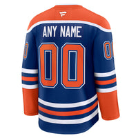 Edmonton Oilers Royal Home Premium Custom Jersey