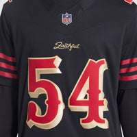 San Francisco 49ers Fred Warner Black 2025 Rivalries Collection Stitched Limited Jersey