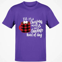 Buffalo Plaid Coffee Mug Graphic Tee, Christmas Movies Hot Chocolate T-Shirt, Hallmark Movie Watching Shirt, Comfy Holiday Season Top