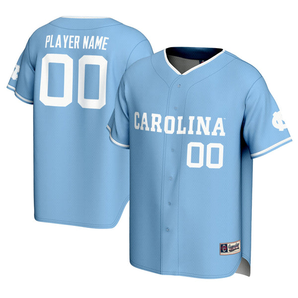 North Carolina Tar Heels Carolina Blue NIL Pick-A-Player Lightweight Baseball Jersey - Light Blue