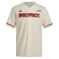 NC State Wolfpack Replica Baseball Jersey - Cream