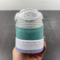 Low Top Sneakers, Blue White Silver Colorway, Metallic Finish, Lace Up Design, Casual Gift for Sneaker Fans