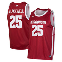 John Blackwell Wisconsin Badgers Replica Basketball Jersey - Red