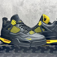 Mid Top Sneakers, Gray Yellow Colorway, Lace Up Design, Casual Gift for Sneaker Fans