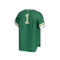 #1 South Florida Bulls Collegiate Baseball Fashion Jersey - Green