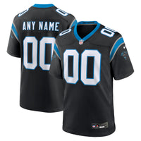 Carolina Panthers Black Custom Game Jersey