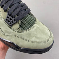 Low Top Sneakers, Army Green Black Colorway, Lace Up Design, Casual Gift for Sneaker Fans