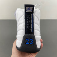 Low Top Sneakers, Blue White Black Colorway, Leather Footwear, Lace Up Design, Casual Gift for Sneaker Fans