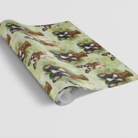 Scarf Dog Holiday Gift Wrap, French Bulldog Christmas Wrapping Paper, Frenchie Wrapping Paper, Pet Lover Gift Wrap Roll