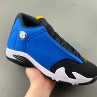 Low Top Sneakers, Blue Black Yellow Colorway, Lace Up Design, Casual Gift for Sneaker Fans