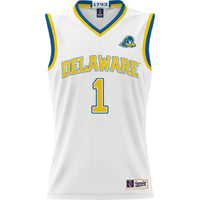 Delaware Fightin' Blue Hens Lightweight Basketball Jersey - White