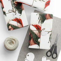 Dreadlocks Santa Christmas Gift Wrap, Black Santa Wrapping Paper, African American Holiday Wrapping Paper, Festive Xmas Gift Wrap Roll