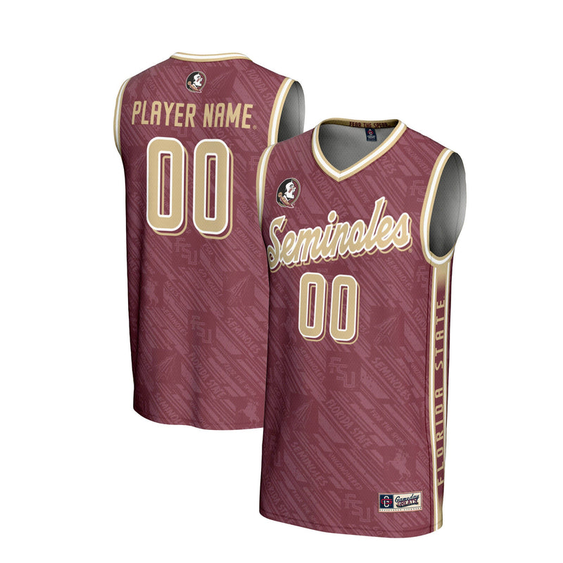 Florida State Seminoles NIL Pick-A-Player Basketball Highlight Print Lightweight Jersey - Garnet