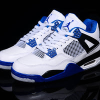Sneakers, White Blue Colorway, Lace Up Design, Casual Gift for Sneaker Fans