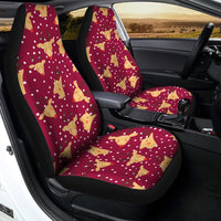 Festive Holiday Deer Seat Covers, Christmas Reindeer Car Seat Covers, Winter Xmas Auto Seat Covers, Holiday Vehicle Decor, Driver Gift Set