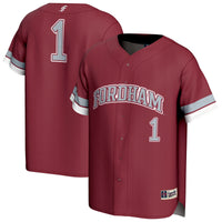 Fordham Rams Lightweight Collegiate Baseball Fashion Jersey - Maroon