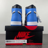 High Top Sneakers, Blue Black Colorway, Lace Up Design, Casual Gift for Sneaker Fans