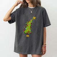 Hand Drawn Holiday Shirt, Whimsical Christmas Tree T-Shirt, Festive Winter Graphic Tee, Adorable Christmas Tree T-Shirt, Holiday Present for Her