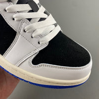 Low Top Sneakers, Blue White Black Colorway, Lace Up Design, Casual Gift for Sneaker Fans